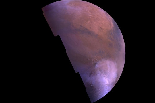 A reconstructed picture of Mars, taken by a Viking orbiter, 1980.